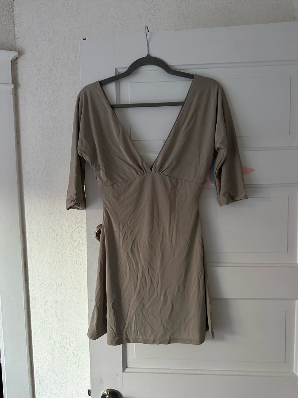 With Jean Lana Dress in Stone (S)
